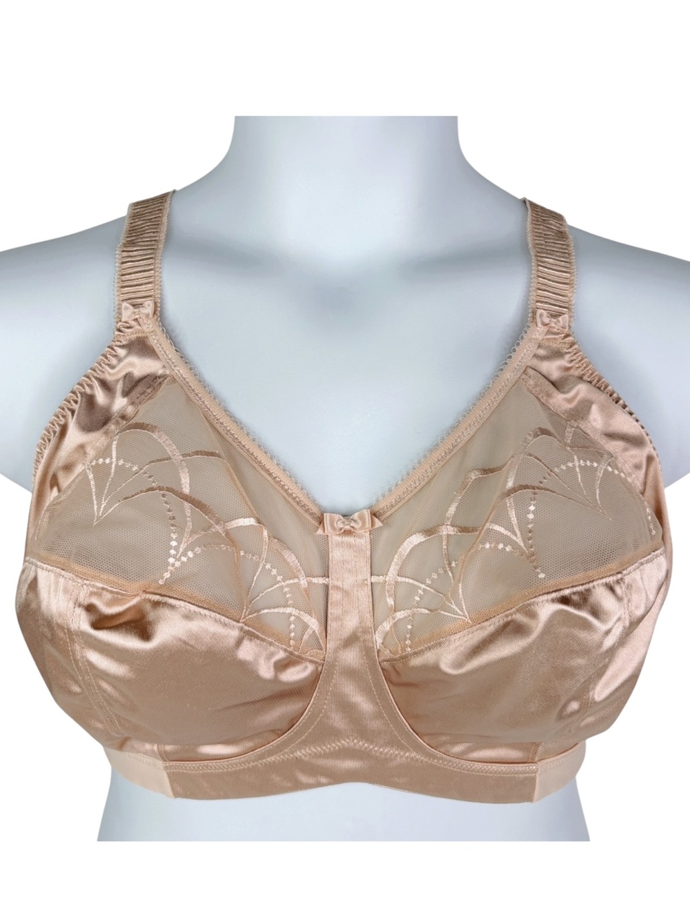 Elomi Cate Soft Cup Bra sz 38G (UK) / 38I (US) * Latte Beige Wireless No Wire